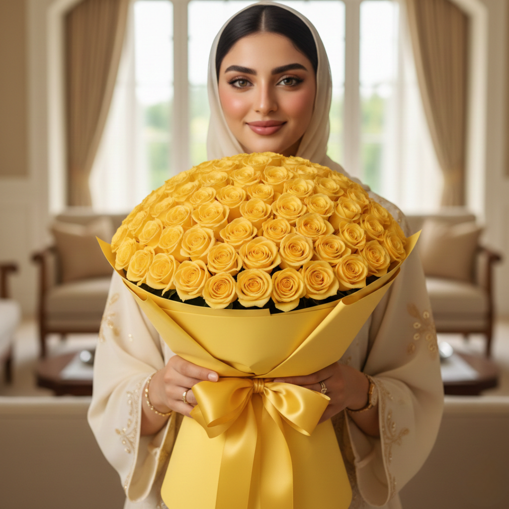 Bloom of Success-101 Yellow Roses