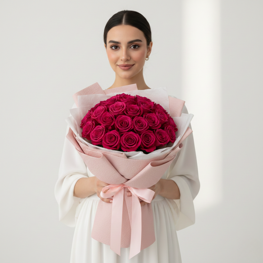 Birthday Blush of 151 Pink Roses