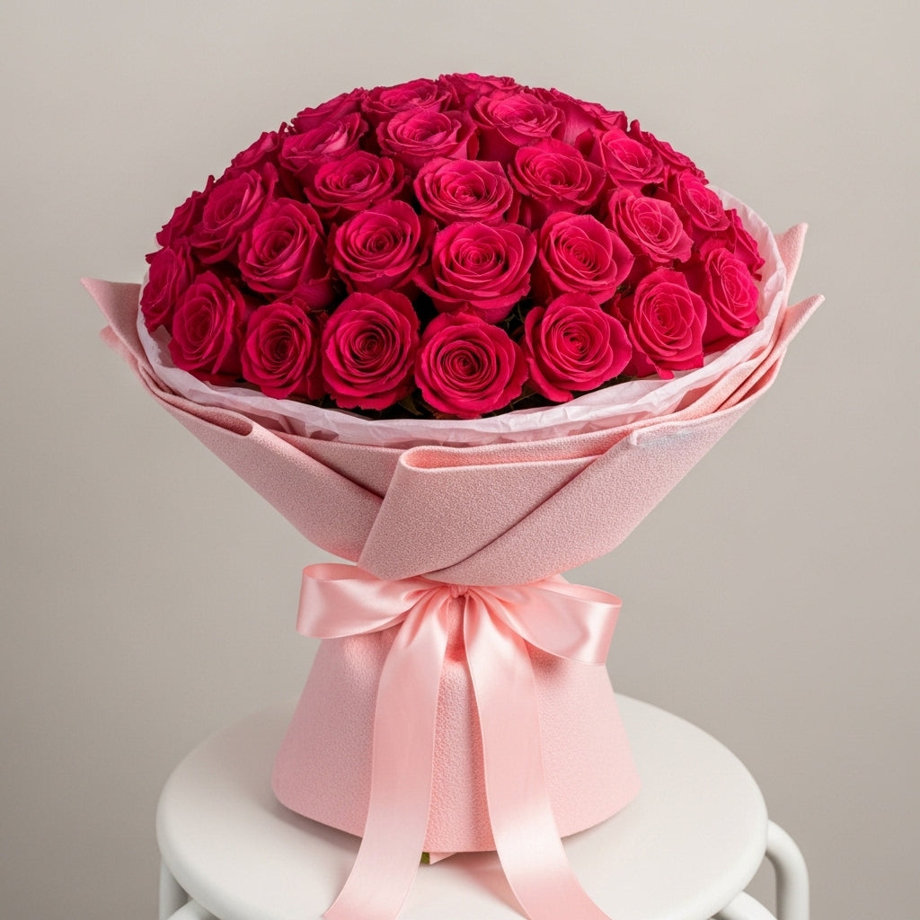 Birthday Blush of 151 Pink Roses