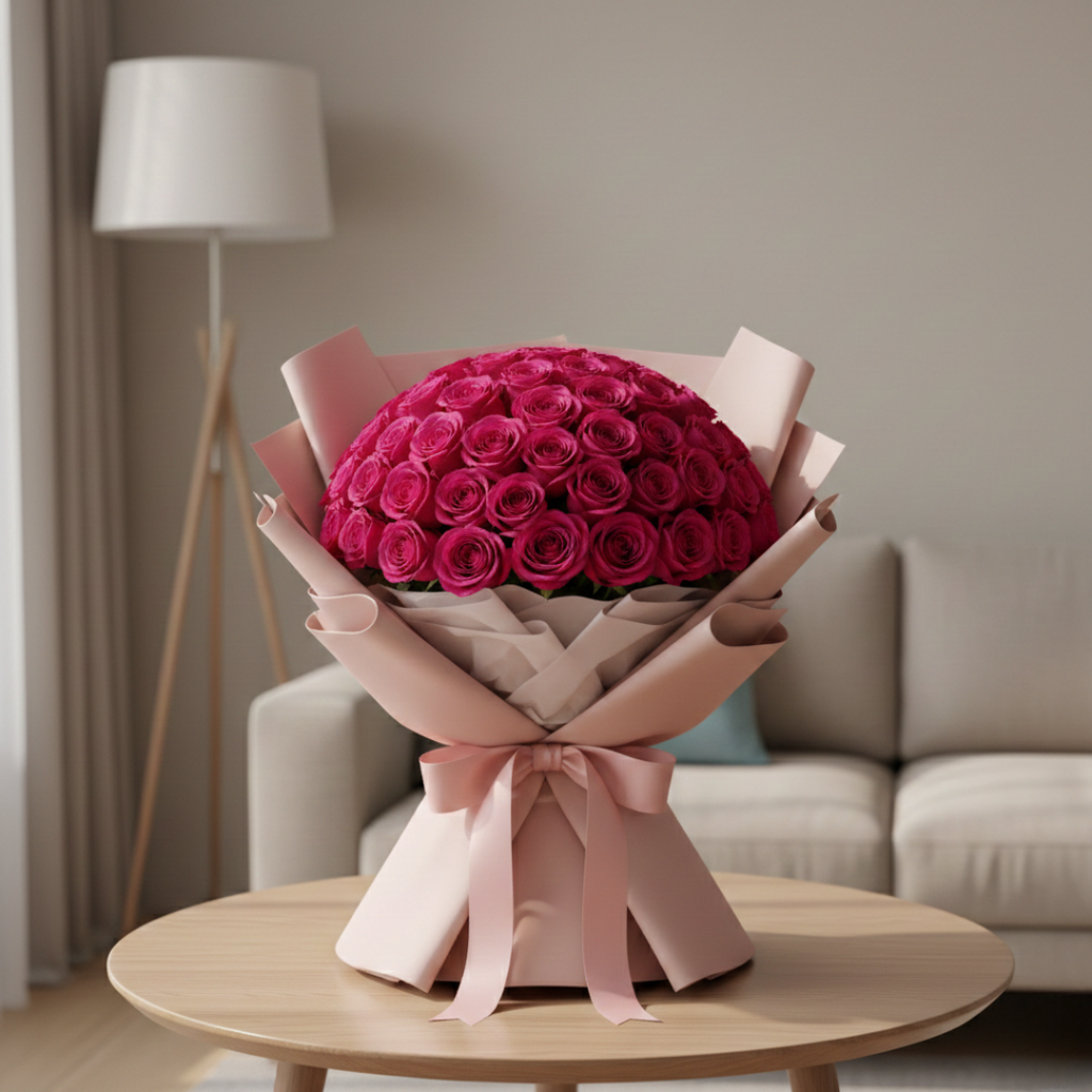 Celebration in Pink-200 Pink Roses