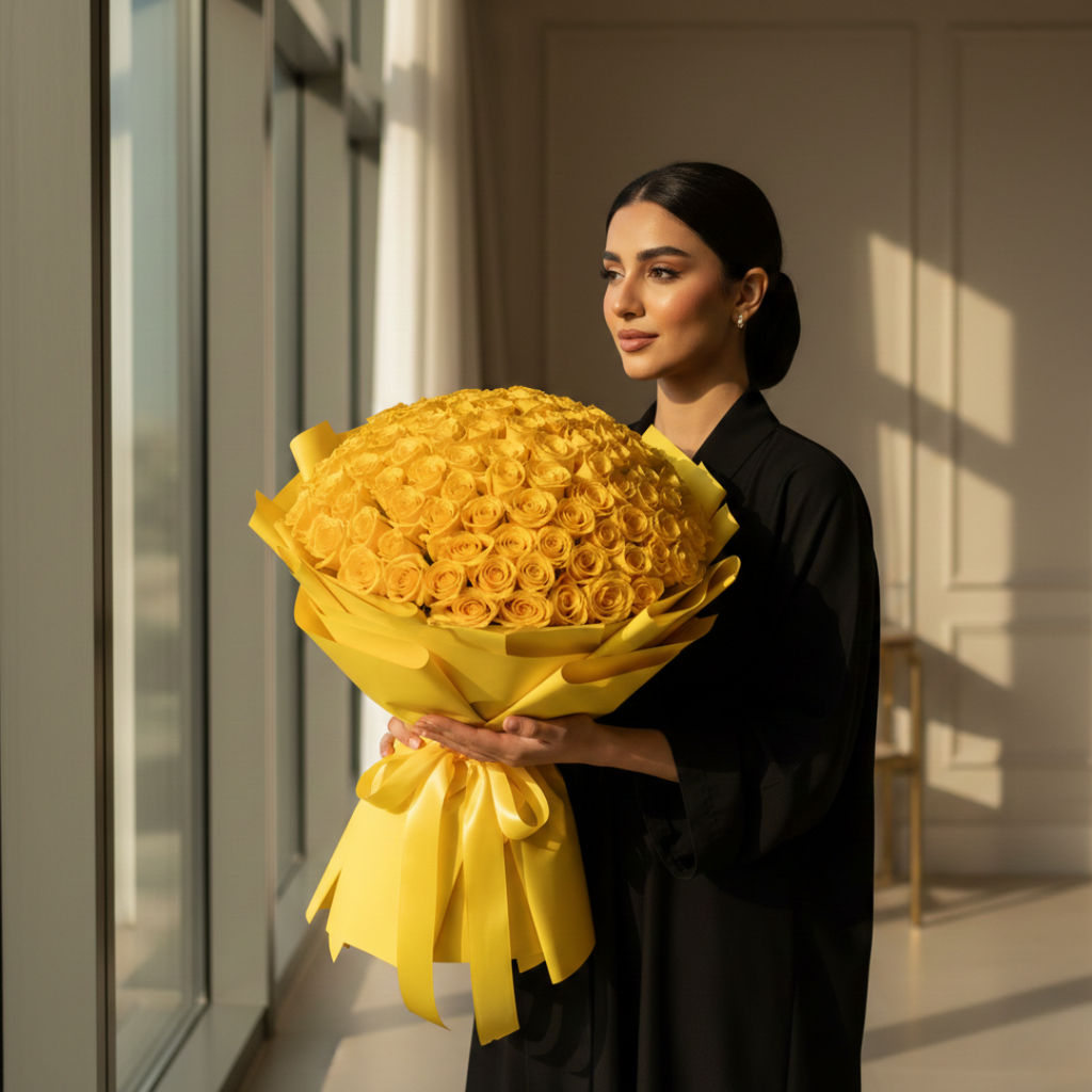 Birthday Sunshine-200 Yellow Roses