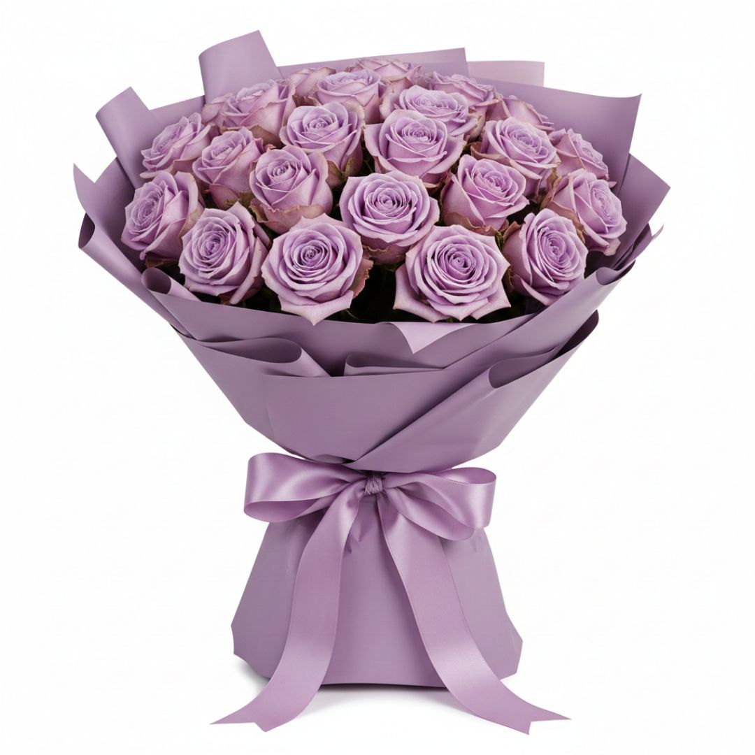 Violet Regards-21 Purple Roses