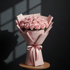 Blushing Love-21 Light Pink Roses