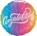 Congratulations Vibrant Ombre
