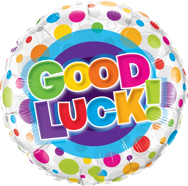 Good Luck Colorful Dots