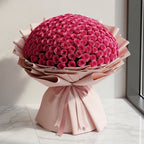 Deep Love Bouquet of 500 Pink Roses