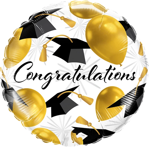 Congratulations Gold Balloons