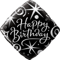 Birthday Elegant Sparkles & Swirls