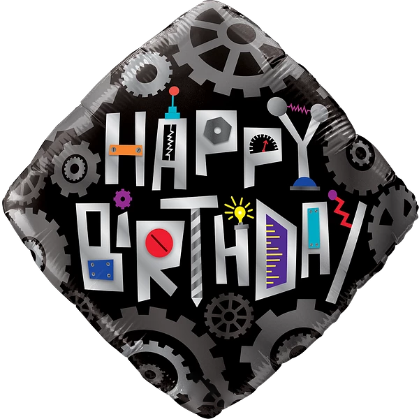 Birthday Robot Cogwheels