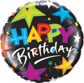 Birthday Brilliant Stars Black