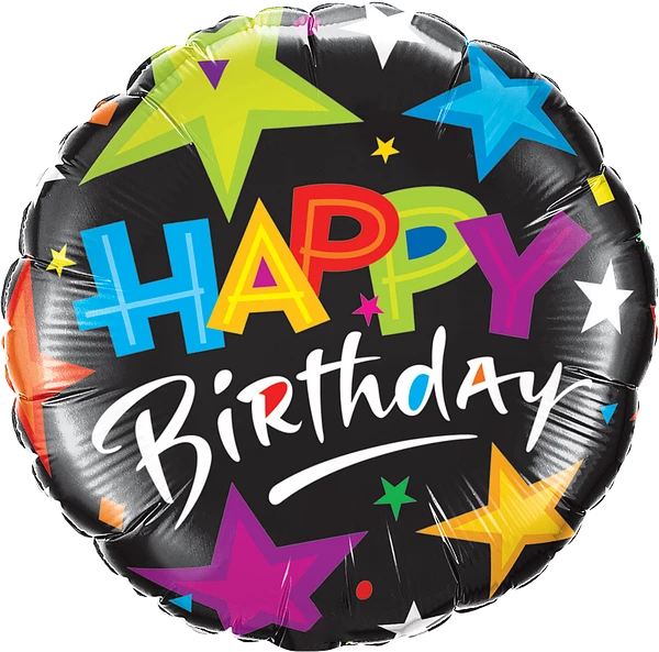 Birthday Brilliant Stars Black