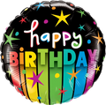 Birthday Colorful Stripes