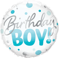 Birthday Boy Blue Dots