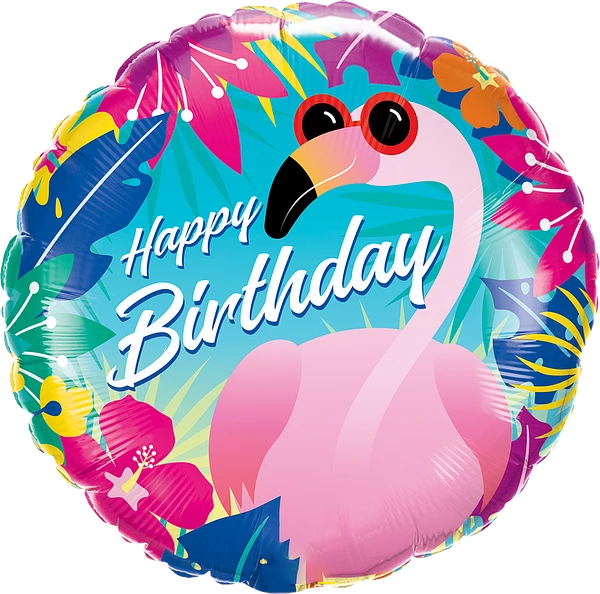 Birthday Tropical Flamingo