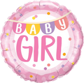 Baby Girl Banner & Dots