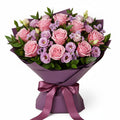 Blush & Bloom – Pink Roses and Eustomas Birthday Flowers