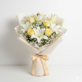 Bright Aura – Lilies & Roses Birthday Bouquet