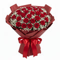 Crimson Promise – Red Roses Anniversary Bouquet