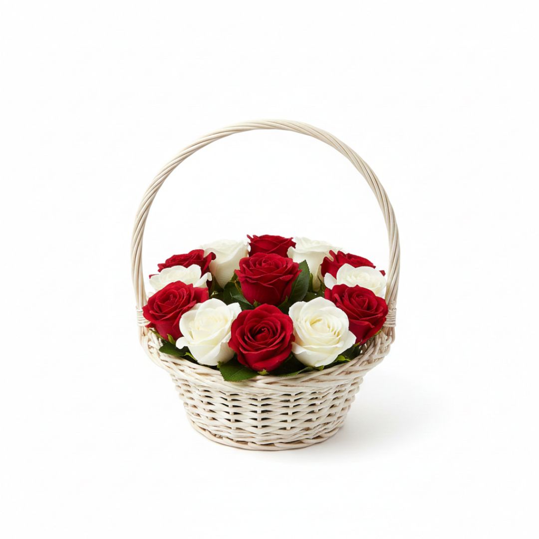 Valentine's Crimson Whisper Basket