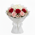 Delicate Charm – Roses & Hydrangea Birthday Bouquet