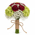 Emerald Maroon Bridal Bouuqet