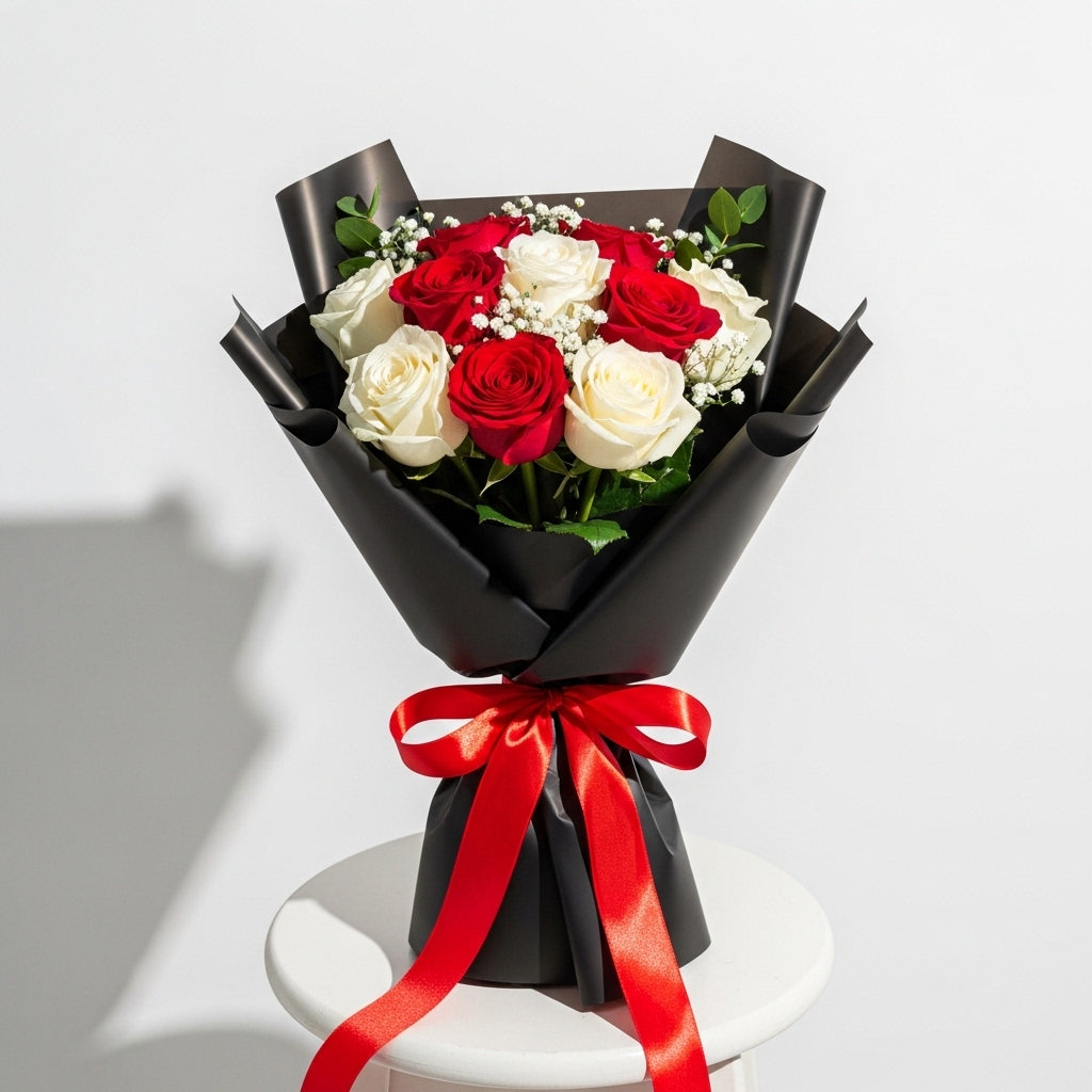 Eternal Grace – 10 Rose Bouquet