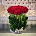 Luxury Standing Roses In A Ceramic Bowl