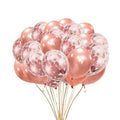 Rose gold Confetti  Balloon Set