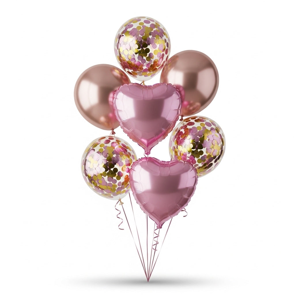 Rose Gold Balloon Set
