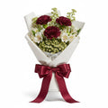 Rustic Charm – Maroon Carnation Bouquet