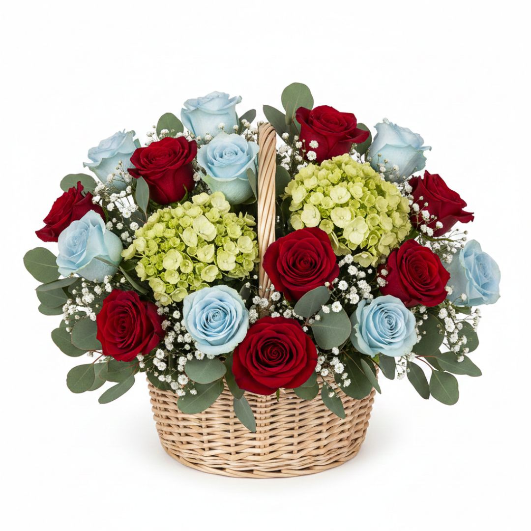 Valentine's Skyline Romance Basket