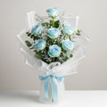 Skyline Serenity – Blue Rose Bouquet