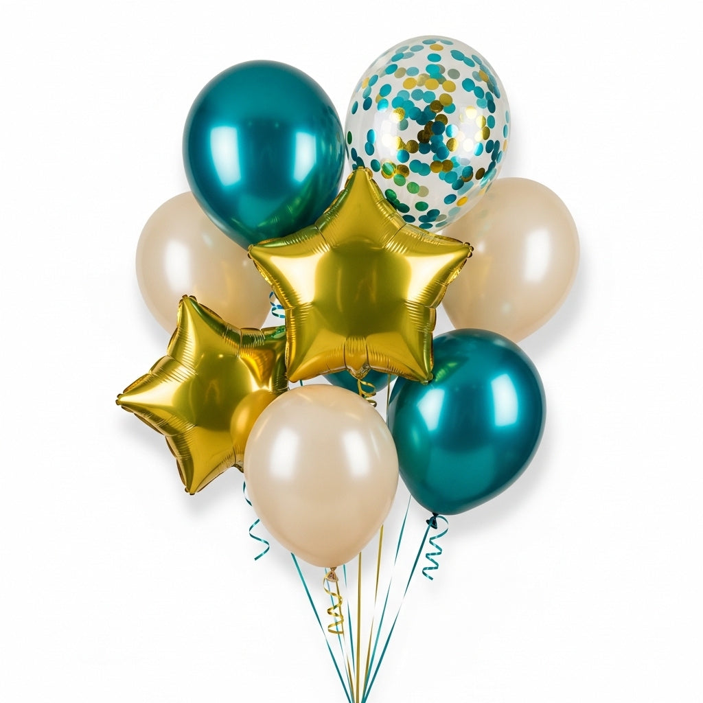 Teal Glow Balloons