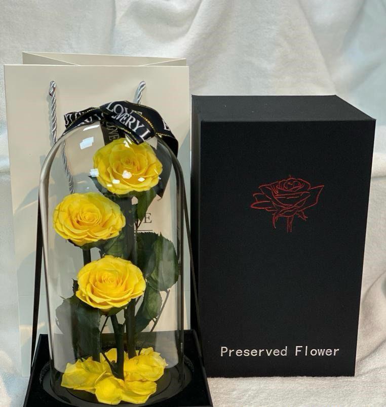Little Rays – Yellow 3-Rose Bouquet
