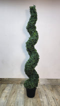 180cm Faux Spiral Topiary Tree – Modern Sculptural Design
