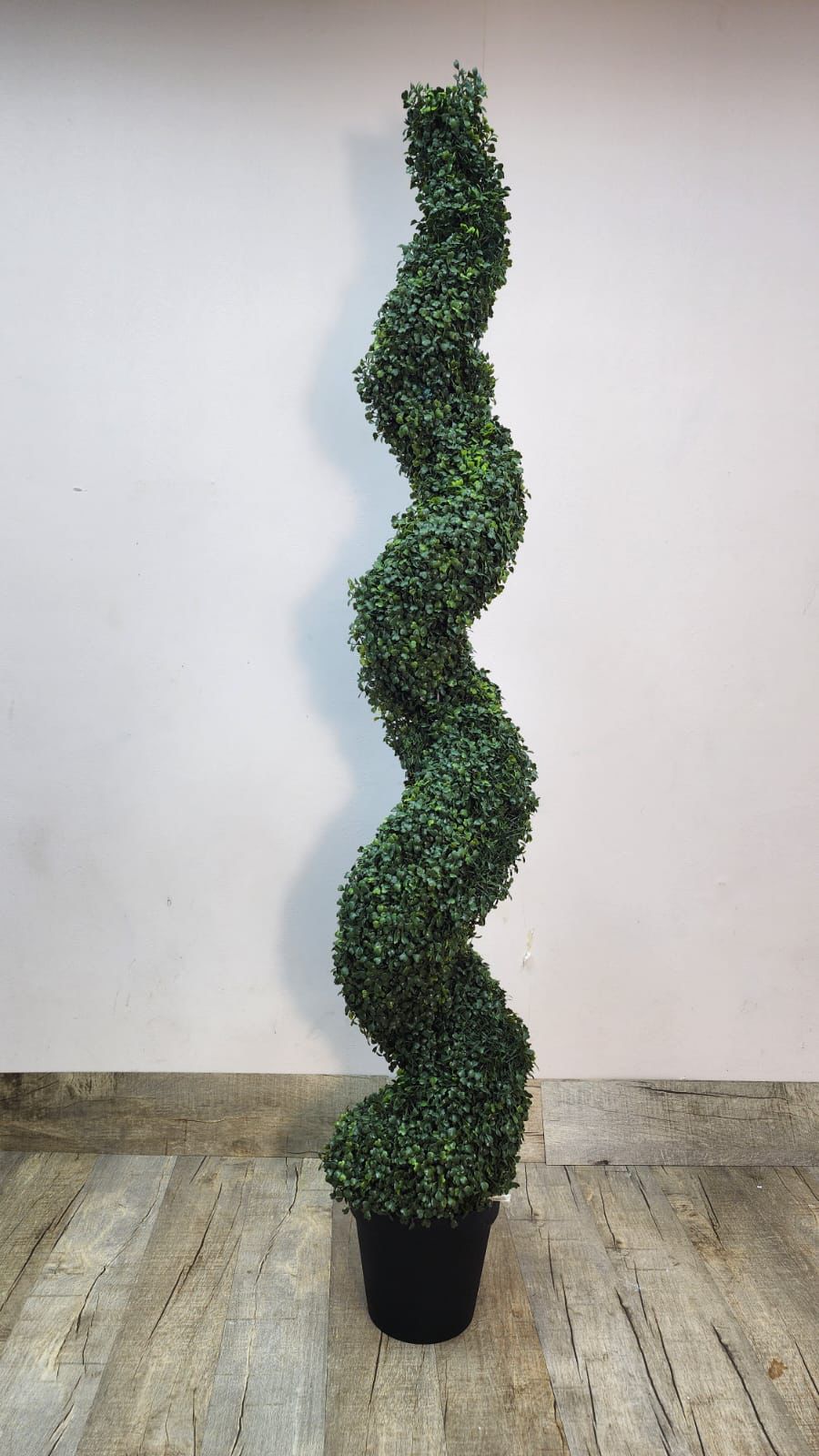 180cm Faux Spiral Topiary Tree – Modern Sculptural Design